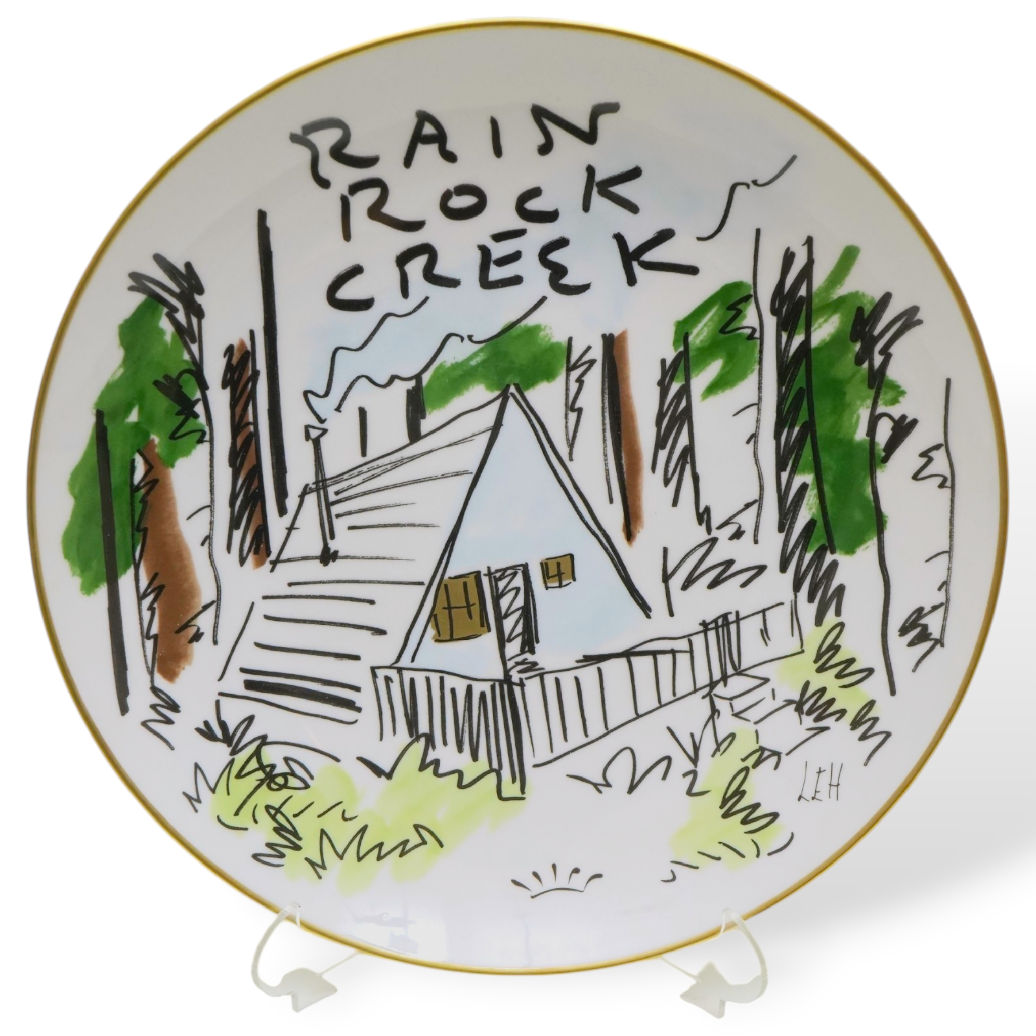 23 Rim Soup Plate- Rain Rock Creek
