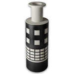 Vase By Ettore Sottsass - Black And White