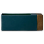 Vase By Dimorestudio - Petrol Blue- Bronze