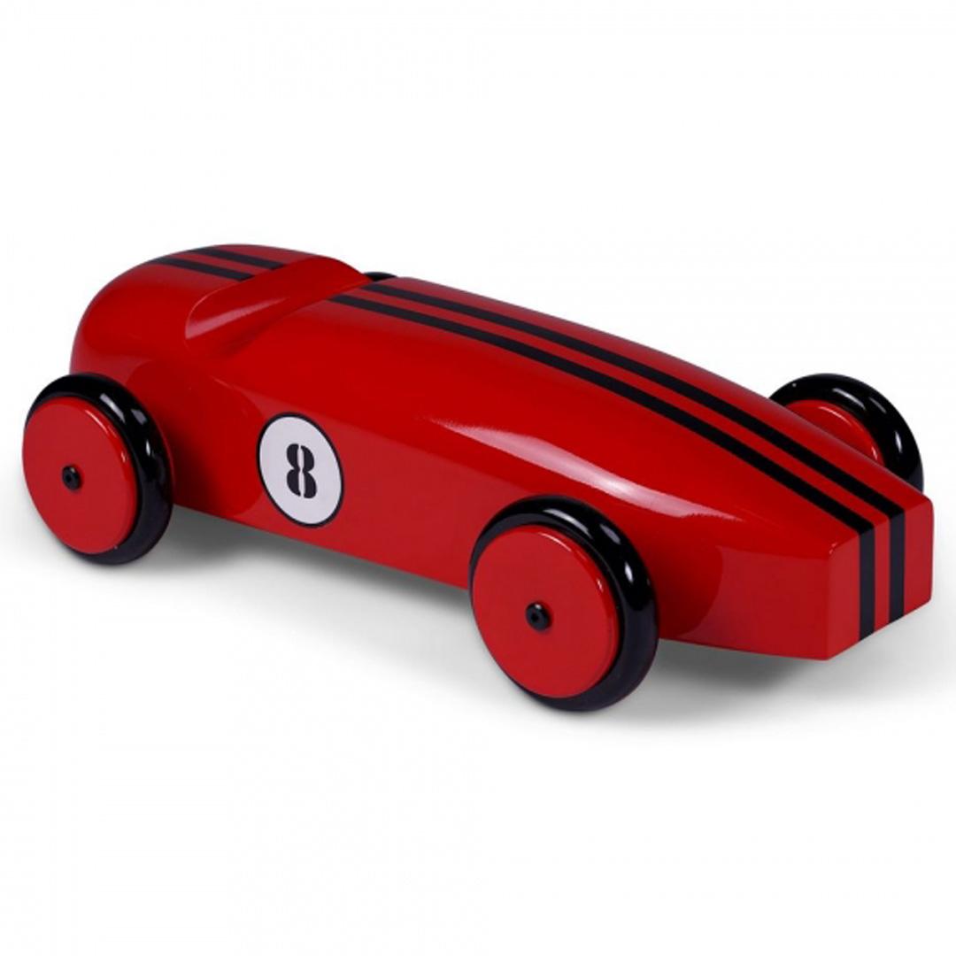 Wood Car Model, Red - Red