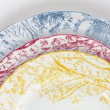 TOUT PARIS SET OF 6 ASSORTED DINNER PLATES 10.6 1980 / 24226