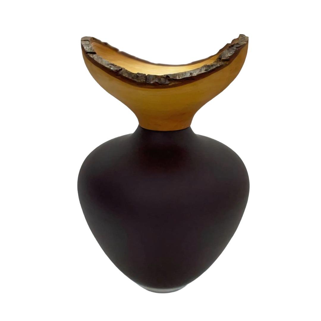 Baby Bloom | Stacking Vessel from Glass & Wood