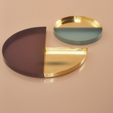 Unity Quarter Circle Tray, Gold - Large