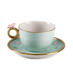 BUTTERFLY TEA CUP AND SAUCER ROUND