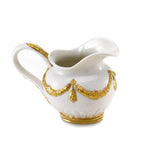 EMPIRE CREAMER - WHITE-ANTIQUE GOLD