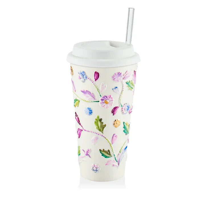 Taormina Multicolor & Gold Travel Mug