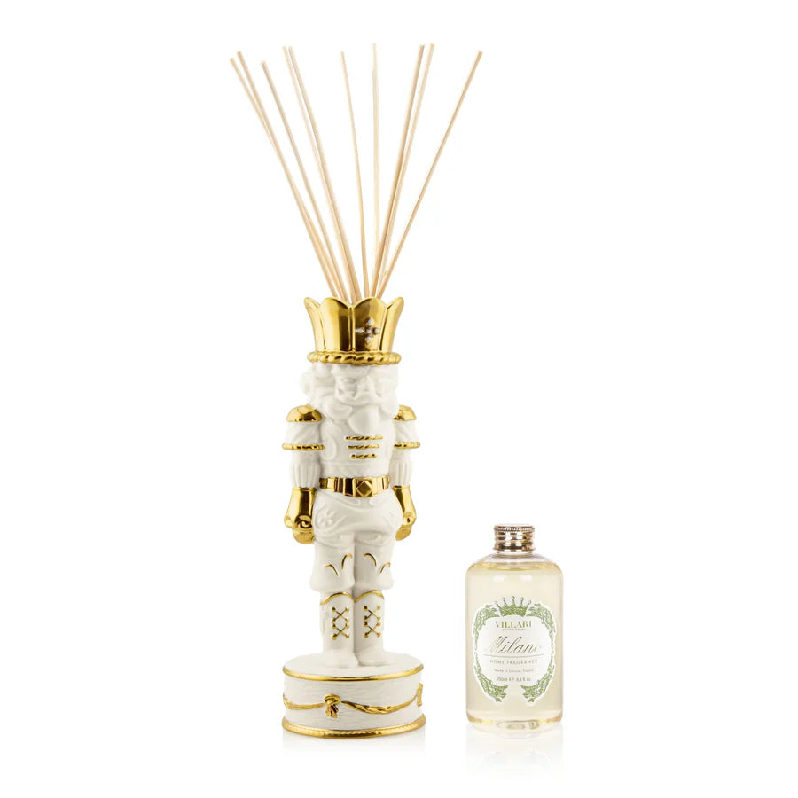 SOLDATINO DI NATALE DIFFUSORE-White & Gold