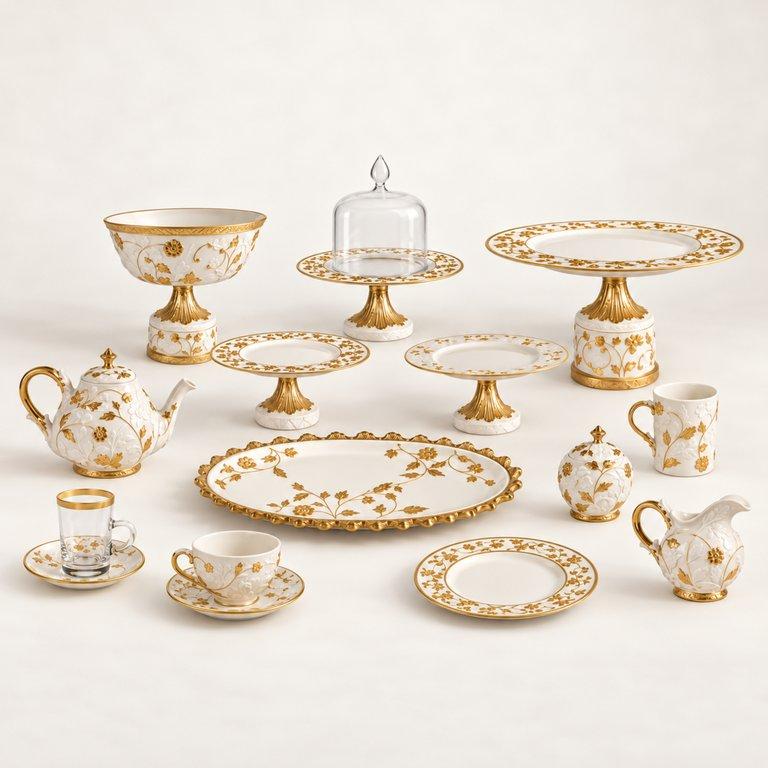 TAORMINA - WHITE & GOLD