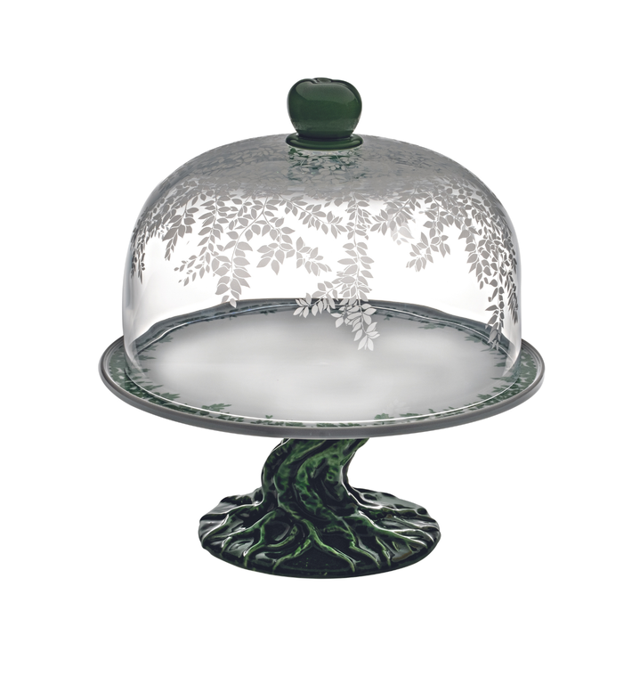 POMUM CAKE PLATE WITH GLASS DOME