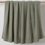 Cotton Knit Throw