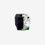 Ophelia Black/Clear/Green Tealight Holder